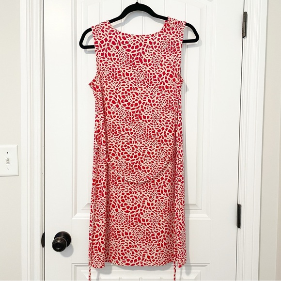 Ann Taylor LOFT Red and Off-White Dress Size Small - Picture 6 of 13